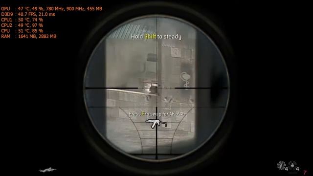 CoD 4 Moder Warfare (Max Settings) - Core 2 Duo e7500 + r7 240 2Gb DDR3 смотреть онлайн