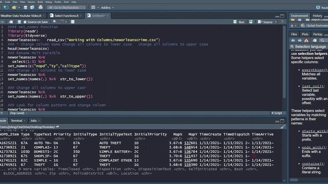 Rename Multiple Columns in R at one time смотреть онлайн