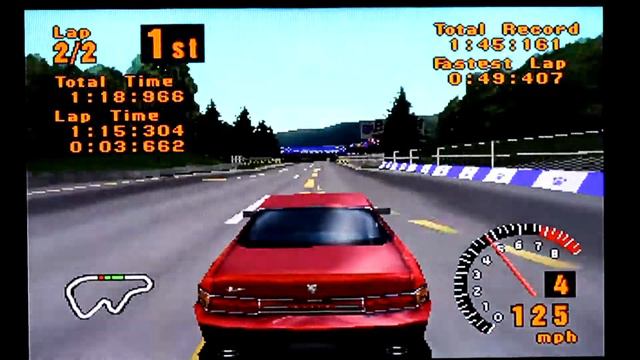 Gran Turismo 1: Mazda Eunos Cosmo Type-S CCS (13B) '94 @ High Speed Ring (Sunday Cup) смотреть онлайн