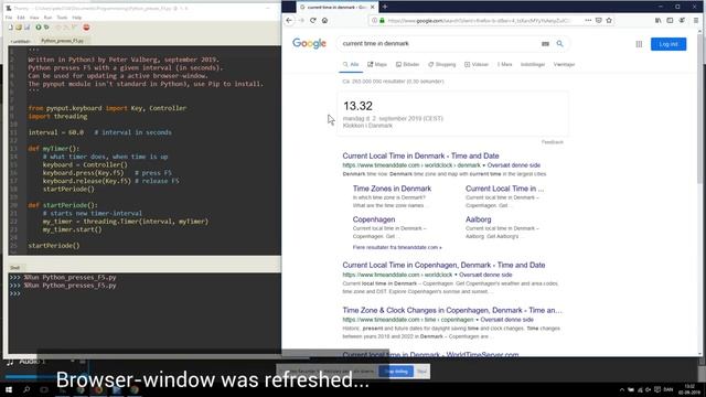 Python presses F5 смотреть онлайн