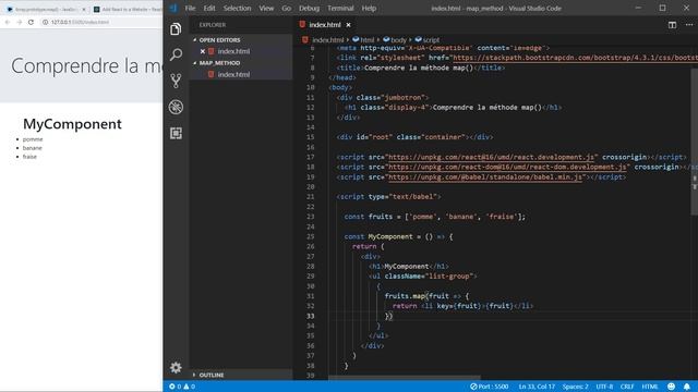 Comprendre la méthode map() en JavaScript смотреть онлайн