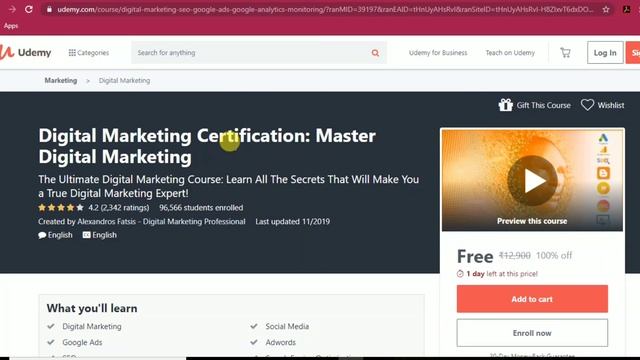 Digital Marketing, Ethical Hacking, Software Development & 4more Udemy paid courses totally free of смотреть онлайн