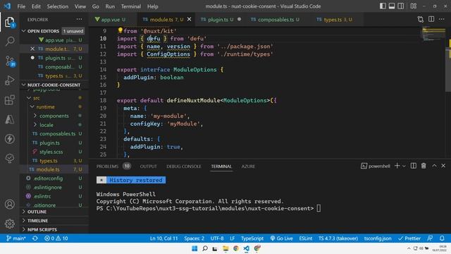 Reusable code with a Nuxt 3 Module смотреть онлайн