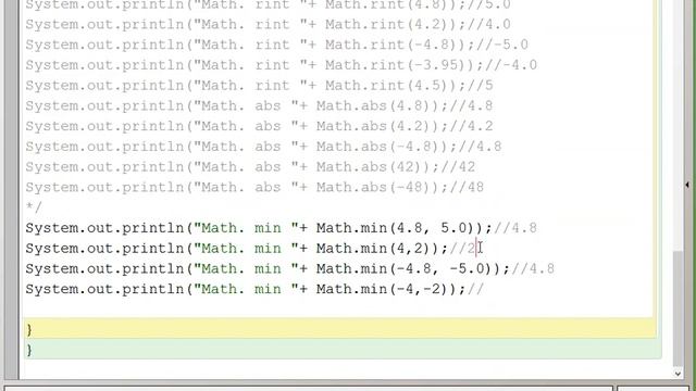 demonstration of Math. min(), Math.max() смотреть онлайн