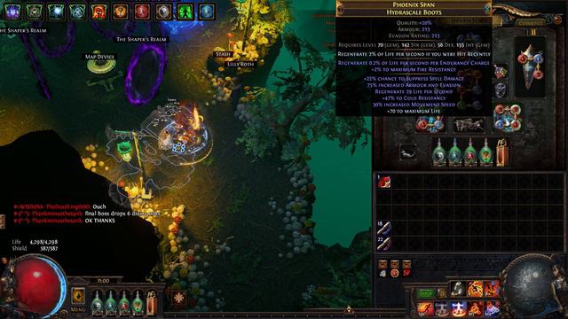 Path of Exile RF FT. TANKING UBER SHAPER WITH EASE! смотреть онлайн