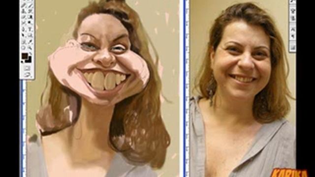 Caricatura por fotografia no Photoshop Cs3 смотреть онлайн