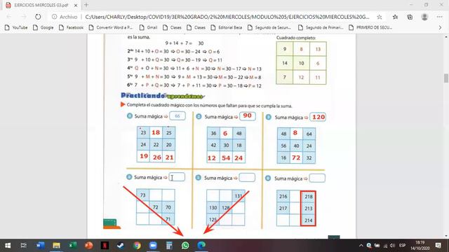 CUADRADOS MAGICOS TERCERO смотреть онлайн