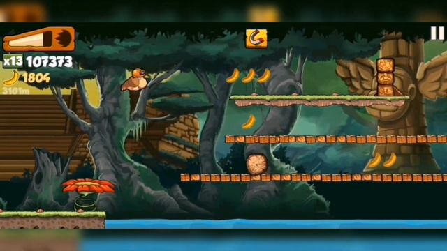 Banana Kong Pass a current then hit an obstacle and pass the next current without missing one смотреть онлайн
