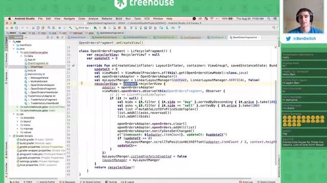 Treehouse LiveCoding: Android Kotlin and Architecture Components (week 13) смотреть онлайн