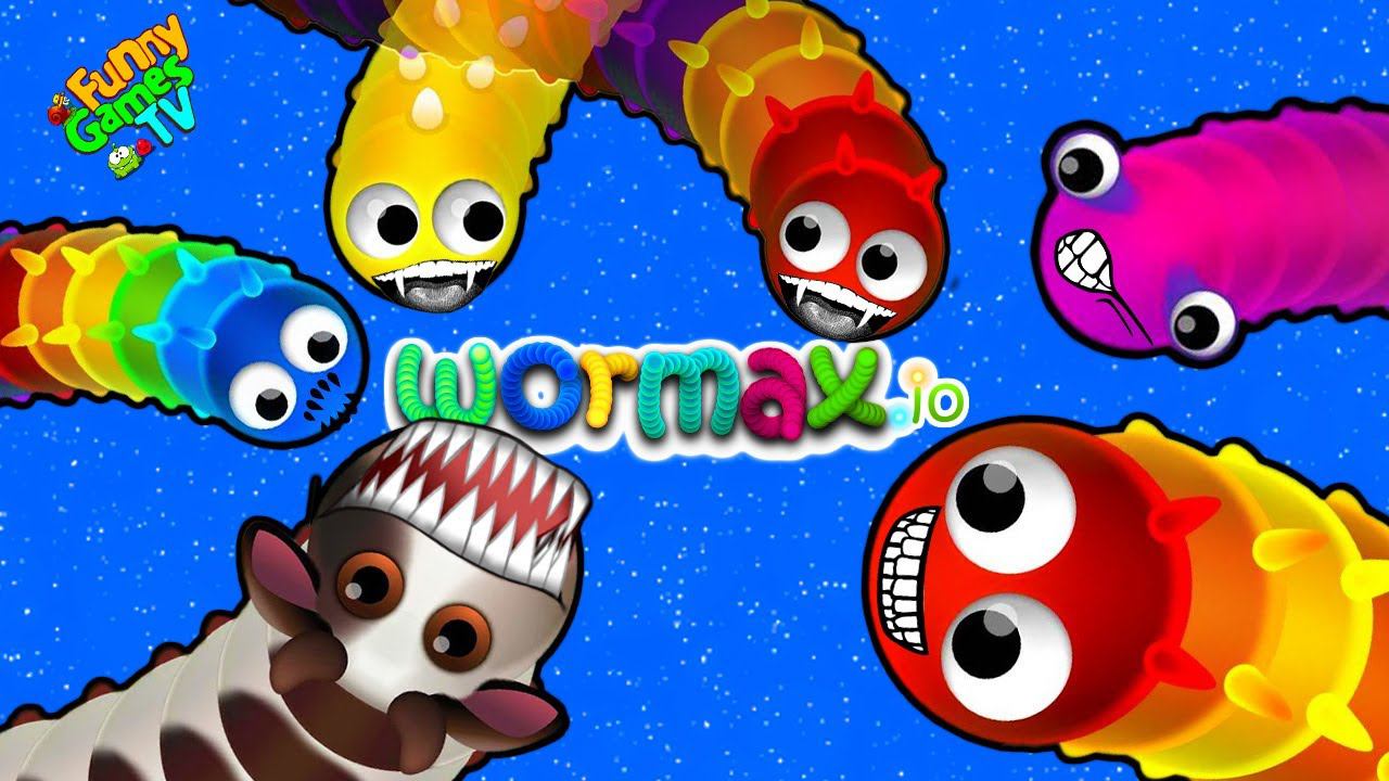 Wormax.io видео 100 лучших червячков веселая детская игра про червячков и гусениц от FGTV смотреть онлайн