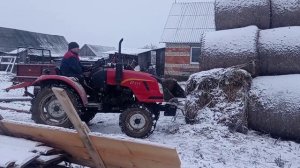 Минитрактор Dongfeng DF-244 в работе.