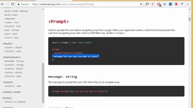 How to Prevent Navigation using Prompt in React Router 4 | Hindi / Urdu Tutorial смотреть онлайн