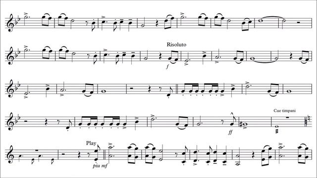 French Horn Play-Along - Spaghetti Western Lone Rider - Stephan Sechi - with sheet music - Easy смотреть онлайн