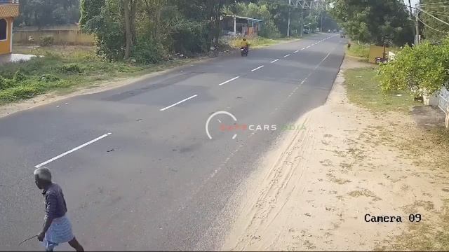 THIS IS PAINFUL ? HIGH SPEED HYUNDAI VERNA UNCONTROLLED WHILE SAVING A COW