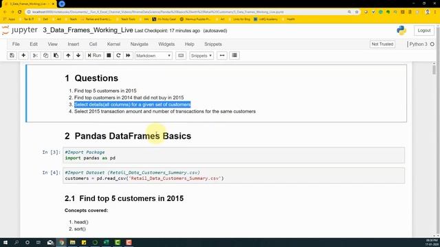 Machine Learning in 7 days (Day 4): Pandas Library смотреть онлайн