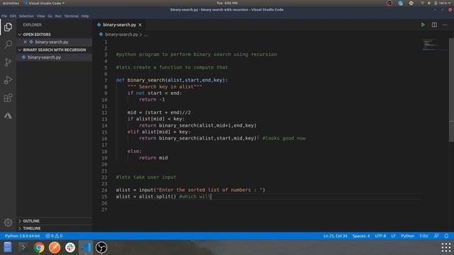 Casual Programming With Python & Music : Binary Search Using Recursion смотреть онлайн