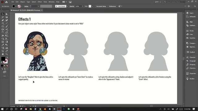 Vector Illustrations in Adobe Illustrator #6–Text, Effects and Blending Modes смотреть онлайн