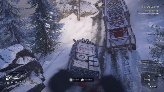 SNOWRUNNER /ON PS4/ #40 /MY HARDEST DELIVERY/ North Port ALASKA GAMEPLAY. смотреть онлайн