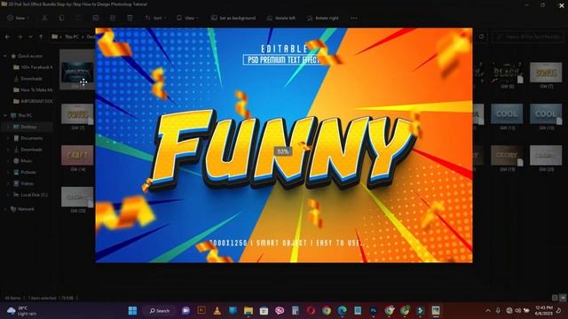 3D PSD Text Effect Bundle Step by Step How to Design Photoshop Tutorial смотреть онлайн