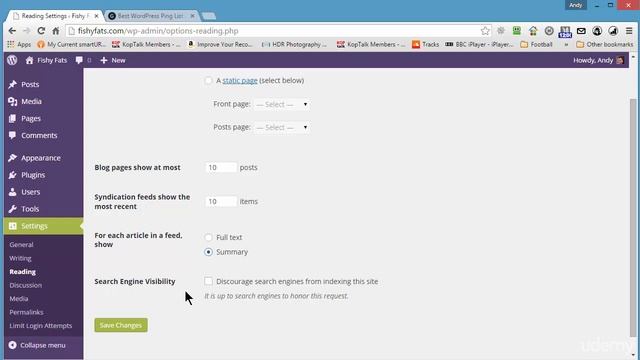 WordPress Website Settings смотреть онлайн