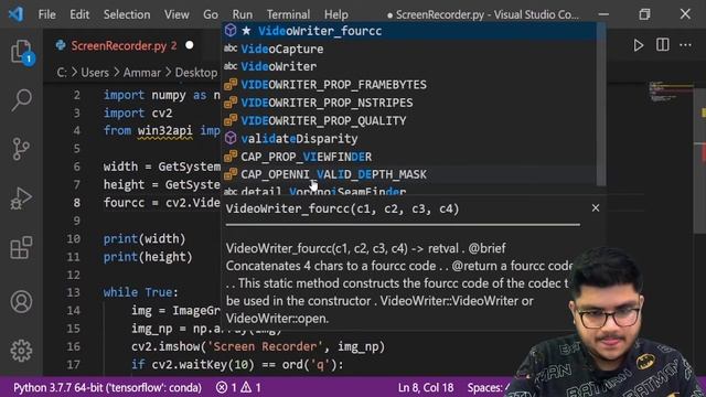Code a Screen Recorder with OpenCV смотреть онлайн