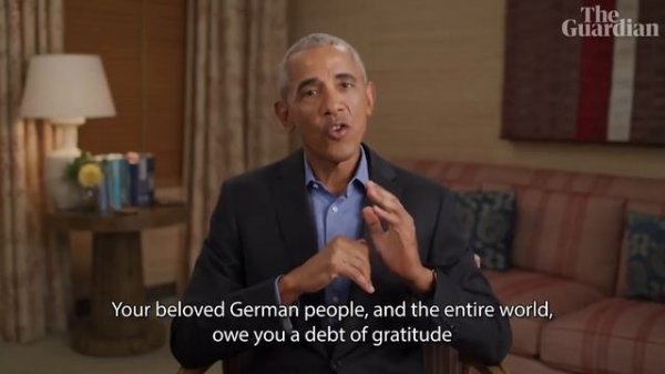 'A role model': Obama pays tribute to Angela Merkel