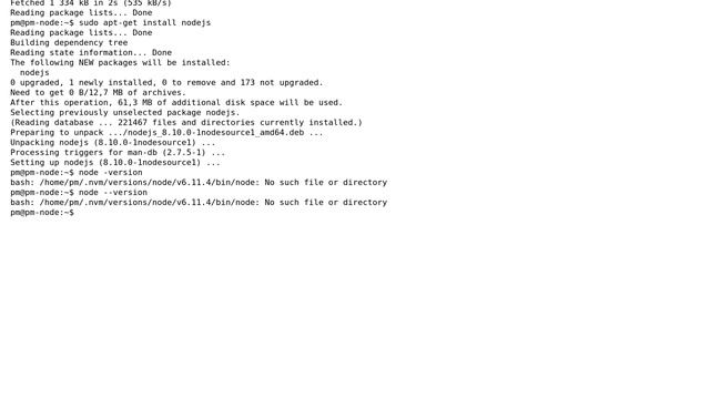 Cannot install latest stable nodejs after node 6 was installed смотреть онлайн