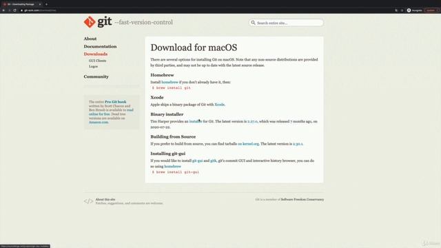 MAC Git Installation смотреть онлайн