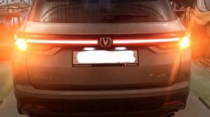 Changan cs35 plus new. Светодиодные лампы в задних поворотах.