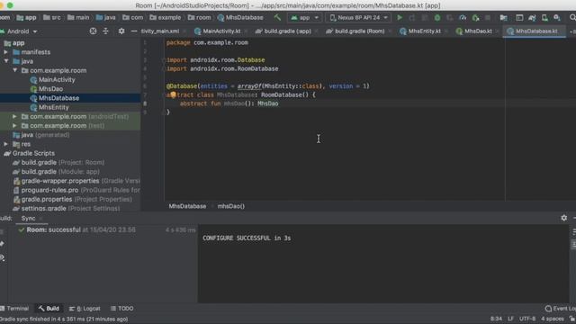 Tutorial membuat aplikasi database sederhana di android menggunakan kotlin dan room persistence смотреть онлайн