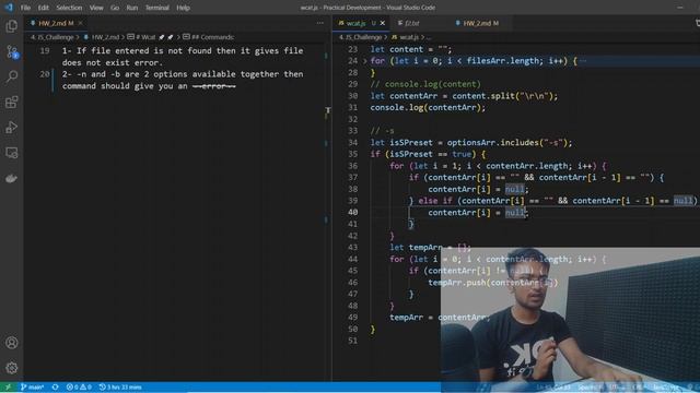 Node.js Challenge Solution??| CAT command| NodeJS | Web Development in Hindi смотреть онлайн