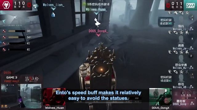 IVL Autumn Finals: Dangerous Dungeon Kite | Wolves vs DOU5 | Identity V League 2021 [Eng Sub] смотреть онлайн