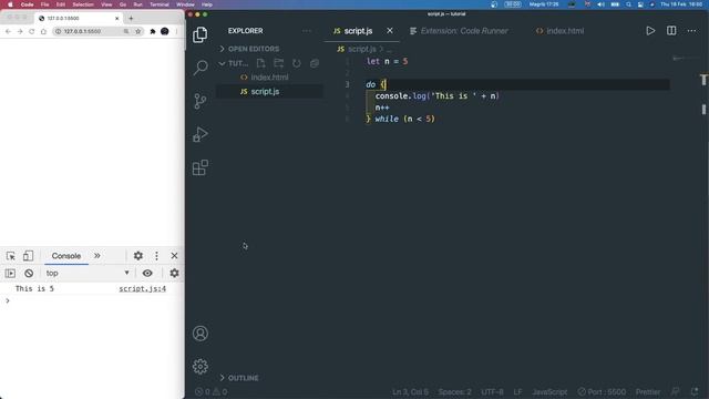 Using Loops in Javascript (while and for) | Beginner JS Tutorial #6 смотреть онлайн