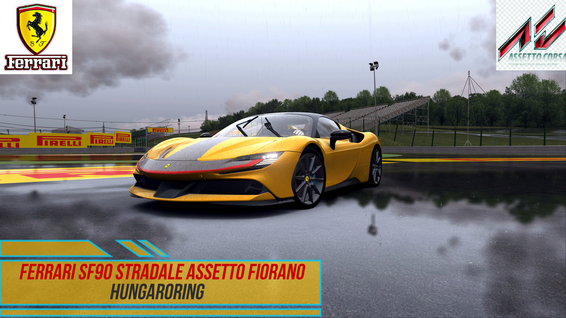Ferrari SF90 Stradale Fiorano - Hungaroring | Assetto Corsa.mp4 смотреть онлайн