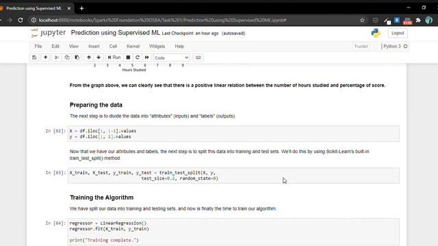 G Sravani - Prediction using Supervised ML смотреть онлайн