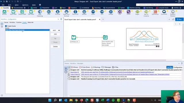 Alteryx Tutorials, ADVANCED, Execute BAT or COMMAND LINE from process flow смотреть онлайн