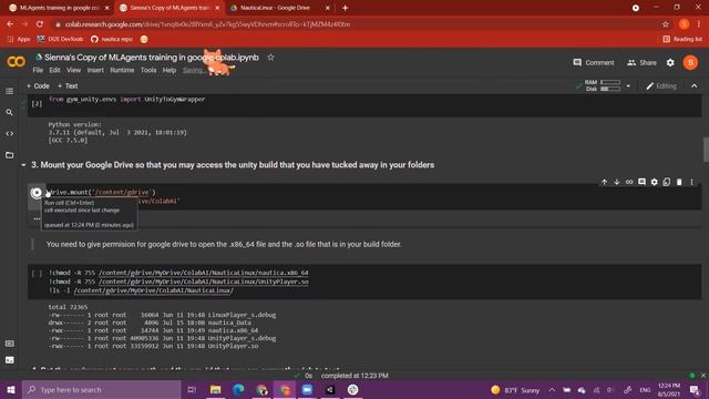 Training MLAgents in Google Colab смотреть онлайн
