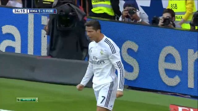 Футбол Испания Реал Мадрид   Барселона 1 1 35 Криштиану Роналду
