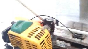 Самодельная детская машина с мотором от триммера