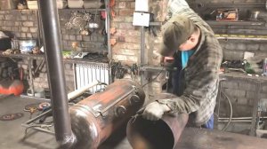 Мангал из двух газовых баллонов