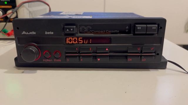 Testing old Audi beta radio and CC player, after restoration смотреть онлайн