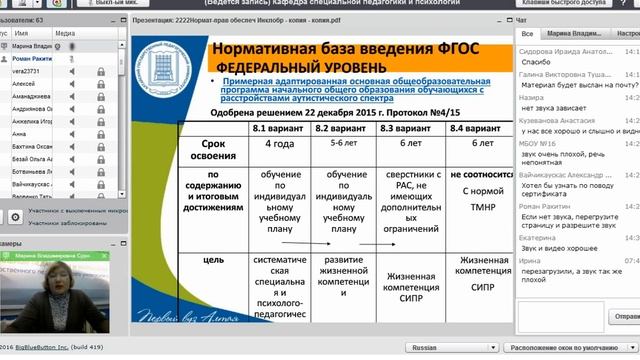 Разработка и реализация АООП обучающихся с ОВЗ (26.01.2017 г.) смотреть онлайн