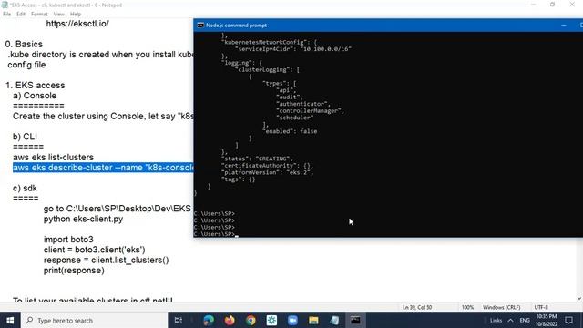 Amazon EKS Access cli, kubectl and eksctl - 6 смотреть онлайн