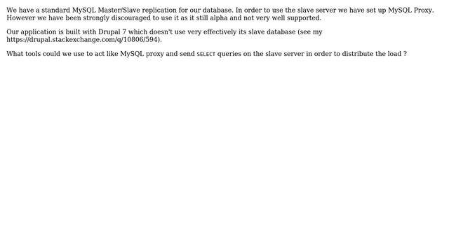 DevOps & SysAdmins: Replacement for MySQL proxy смотреть онлайн