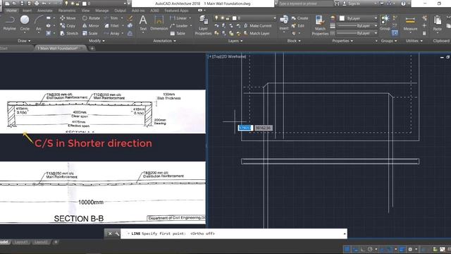 How to draw One way Slab in AUTOCAD смотреть онлайн