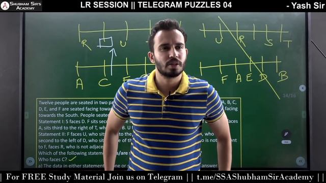 LR SESSION || TELEGRAM PUZZLES 04 || YASH SIR || 24-04-2021 смотреть онлайн