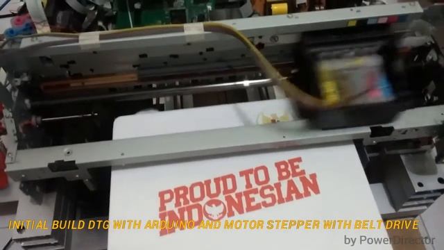 Initial Build DTG With Arduino And Stepper + Belt