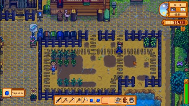 Собираем на роскошный хлев, заготовки для авто-полива, огород☀ Stardew Valley серия #66(91) смотреть онлайн