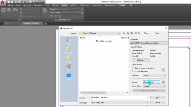 AutoCAD 2019 Export Layout to PDF File смотреть онлайн