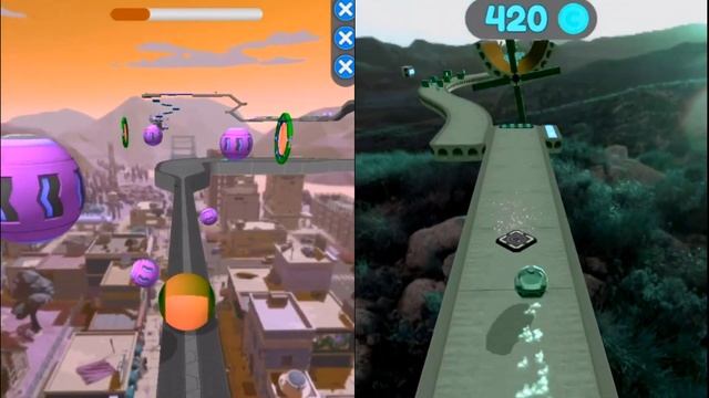 Going Balls VS Rolling Ball Sky Escape VS Color Ball Gameplay Speedrun iOS Android смотреть онлайн
